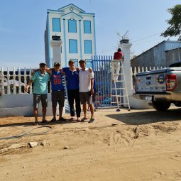 Mô hình 8x20x4 kết hợp nhà ở tại Thạnh Mỹ Tây - Châu Phú - An Giang